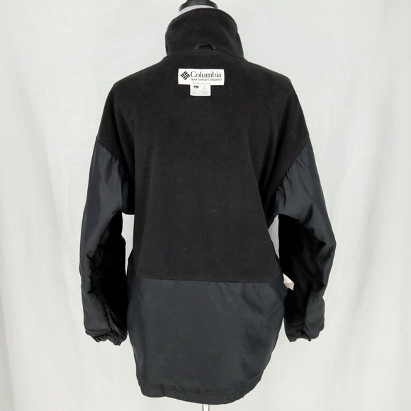 Columbia Jacket Womens Large Black Nylon Softshell Fleece Lined Full Zip Pockets - Picture 14 of 16